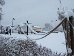 Hafen im Schneekleid